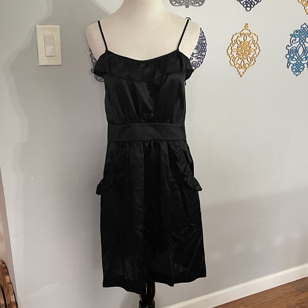 Marc By Marc Jacobs Black Silk Press Mini Dress NWT size 4